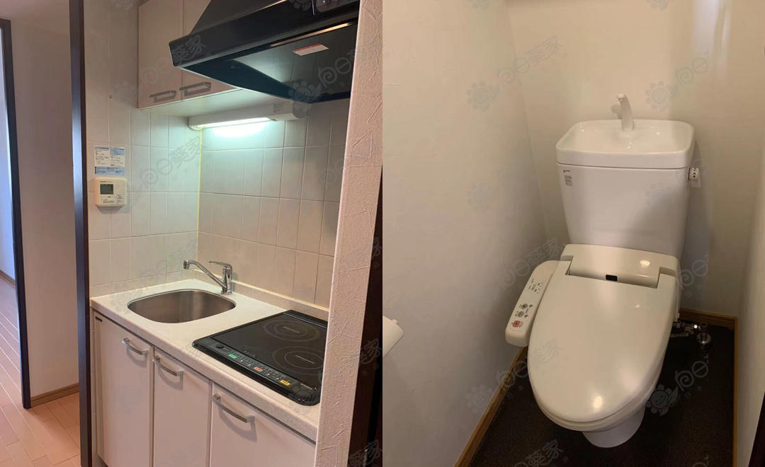 公寓厨房和卫生间