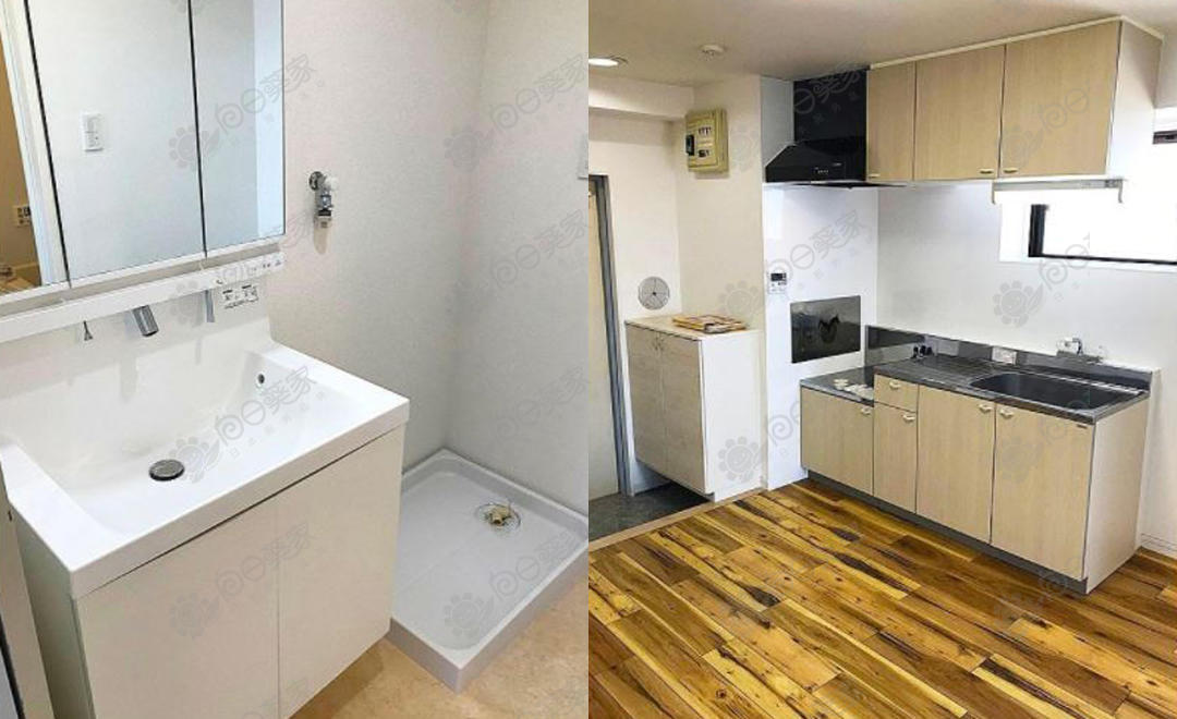 公寓洗手台和厨房
