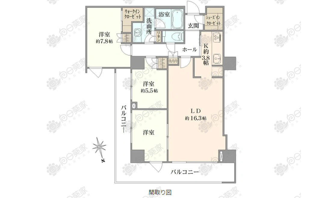 日本东京都文京区茗荷谷3居室塔楼公寓