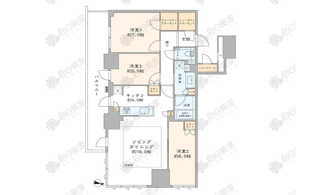 日本东京都文京区小石川3居室高级公寓