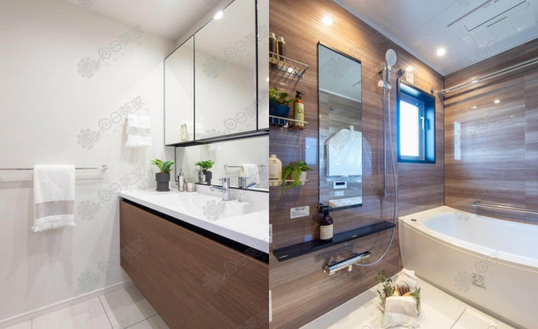 公寓洗面室和浴室
