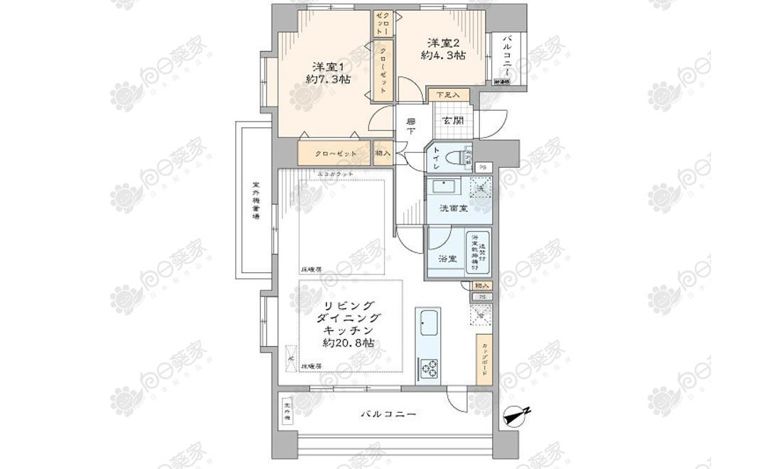 日本东京都品川区户越2居室公寓