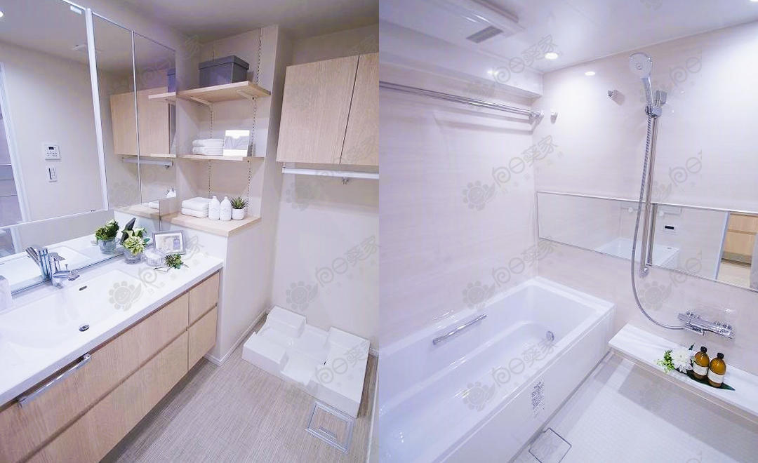 公寓洗面室和浴室