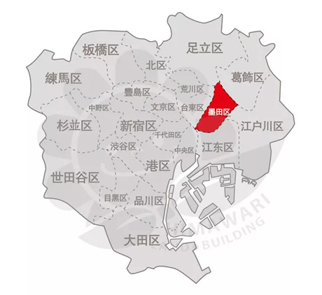 东京23区地图