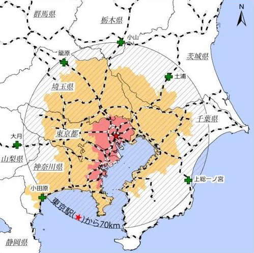 日本首都圈和关东地区的区别有多大 向日葵家